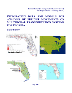 Integrating Data and Models for Analysis of Freight