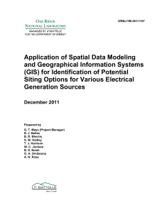 Application of Spatial Data Modeling and Geographical Information