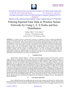 Filtering Injected False Data in Wireless Sensor Networks by Using