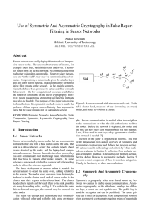 Use of Symmetric And Asymmetric Cryptography in False