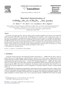 Structural characterization of 0.5PbMg1/3Nb2/3O3–0.5BaxPb(1Àx