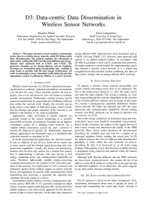 D3: Data-centric Data Dissemination in Wireless