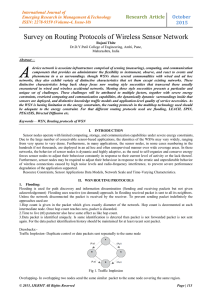 Survey on Routing Protocols of Wireless Sensor Network