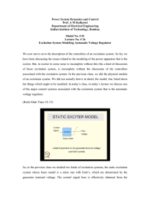 Power System Dynamics and Control Prof. A M Kulkarni Department