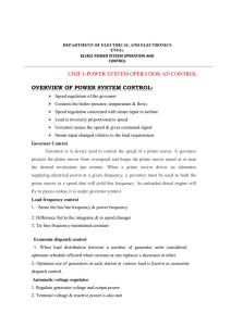 UNIT 1-POWER SYSTEM OPERATION AN CONTROL OVERVIEW