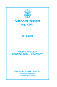 Outcome Budget 2011
