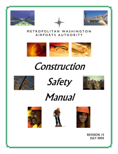 Construction Safety Manual - Metropolitan Washington Airports