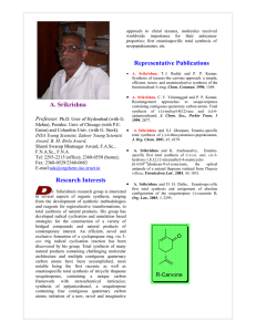 A. Srikrishna Research Interests Representative