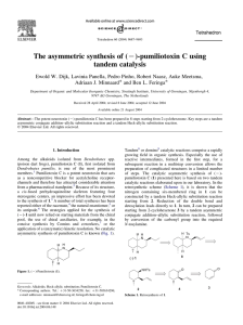 The asymmetric synthesis of (K)-pumiliotoxin C using tandem catalysis