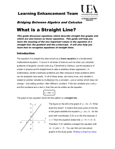 What is a Straight Line?