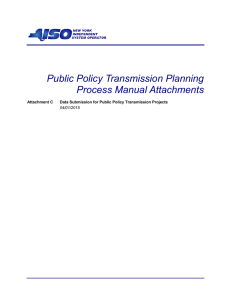 Public Policy Transmission Planning Process Manual