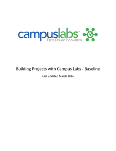 Building Projects with Campus Labs