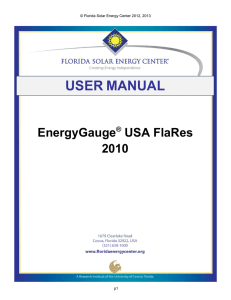 user manual - EnergyGauge