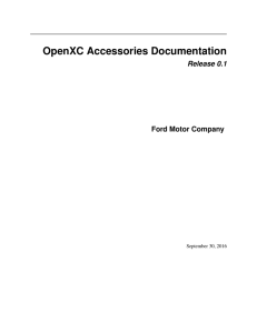 OpenXC Accessories Documentation