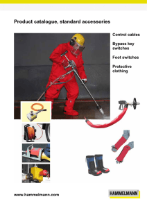 Product catalogue, standard accessories
