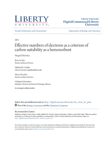 Effective numbers of electrons as a criterion of carbon suitability as a