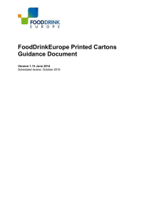 FoodDrinkEurope Printed Cartons Guidance Document