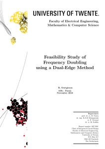 Feasibility Study of Frequency Doubling using a Dual