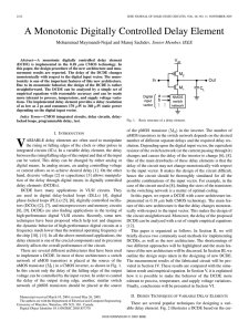 A Monotonic Digitally Controlled Delay Element