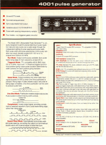 [ 4001 pulse generator