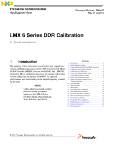 i.MX 6 Series DDR Calibration