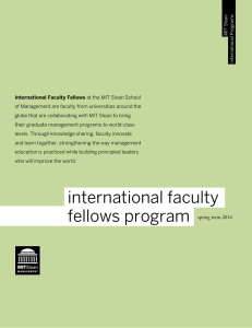 international faculty fellows program