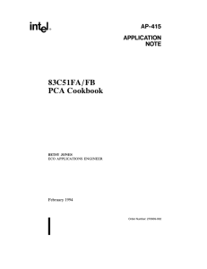 83C51FA FB PCA Cookbook