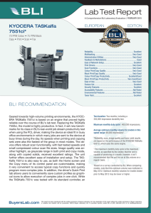 Lab Test Report - KYOCERA Document Solutions