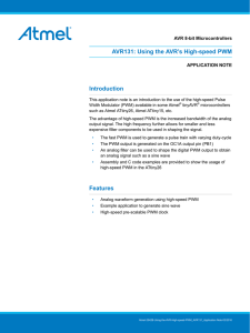 AVR131: Using the AVR`s High-speed PWM