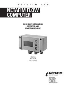 NETAFIM FLOW COMPUTER