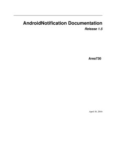 AndroidNotification Documentation