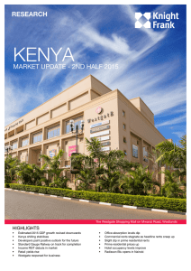 Kenya Market Update - 2nd Half 2015
