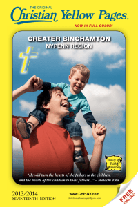 GREATER BINGHAMTON - Christian Yellow Pages