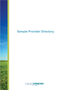 Sample Provider Directory