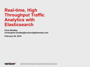 Real-time, High Throughput Traffic Analytics with Elasticsearch