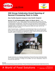 OSI Group Celebrates Grand Opening Of Second Processing Plant