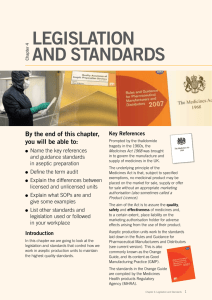 LegisLation and standards