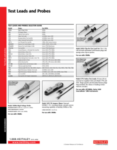 Test leads and Probes - Nortelco Electronics Sverige