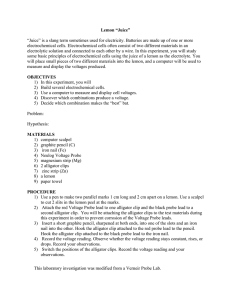 This laboratory investigation was modified from a Verneir Probe Lab