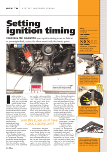 Setting ignition timing