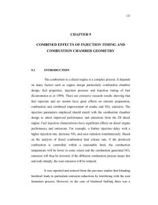chapter 9 combined effects of injection timing and combustion