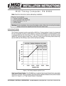 MSD Timing Computer, PN 8980