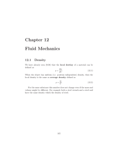 Chapter 12 Fluid Mechanics