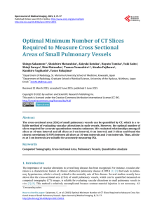 Optimal Minimum Number of CT Slices Required to Measure Cross