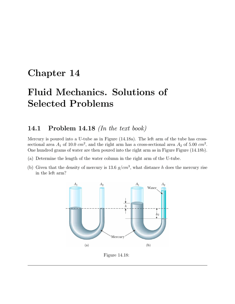 sample problems in fluid mechanics with solutions