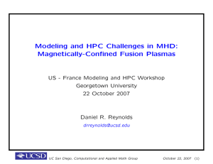 Modeling and HPC Challenges in MHD: Magnetically