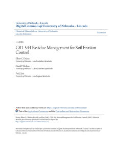 G81-544 Residue Management for Soil Erosion Control