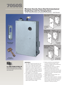 7050S - RR Brink Locking Systems