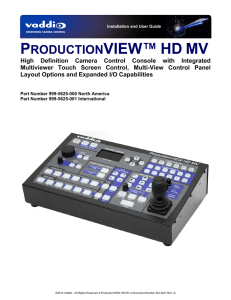 productionview™ hd mv