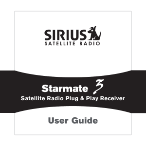 User Guide - SiriusXM.ca